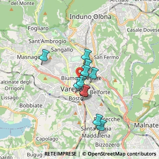 Mappa Via Carlo Sonzini, 21100 Varese VA, Italia (1.25818)