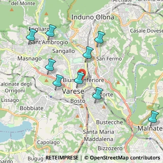 Mappa Clinica Isber, 21100 Varese VA, Italia (2.55273)