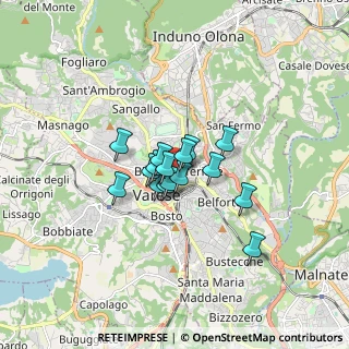 Mappa Via Carlo Sonzini, 21100 Varese VA, Italia (0.96063)