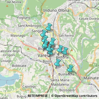 Mappa Clinica Isber, 21100 Varese VA, Italia (1.01333)