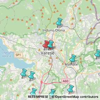 Mappa Via Carlo Sonzini, 21100 Varese VA, Italia (5.87727)