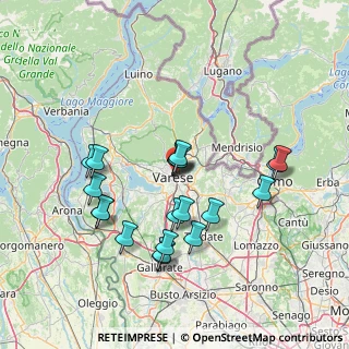 Mappa Via Carlo Sonzini, 21100 Varese VA, Italia (13.7225)