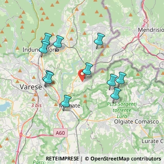 Mappa Via Giacomo Medici, 21050 Cantello VA, Italia (3.67455)