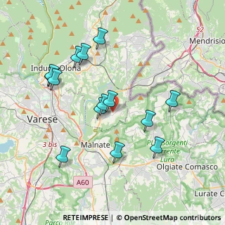 Mappa Via Giacomo Medici, 21050 Cantello VA, Italia (3.805)