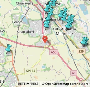 Mappa San Giuliano Milanese, 20098 Area Industriale MI, Italia (2.5465)