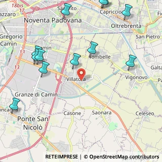 Mappa Piazza Aldo Moro, 35020 Villatora PD, Italia (2.8175)