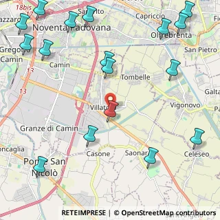 Mappa Piazza Aldo Moro, 35020 Villatora PD, Italia (3.09176)