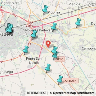 Mappa Piazza Aldo Moro, 35020 Villatora PD, Italia (5.8975)