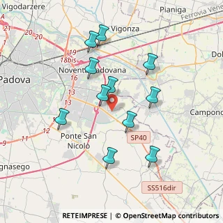 Mappa Piazza Aldo Moro, 35020 Villatora PD, Italia (3.44182)