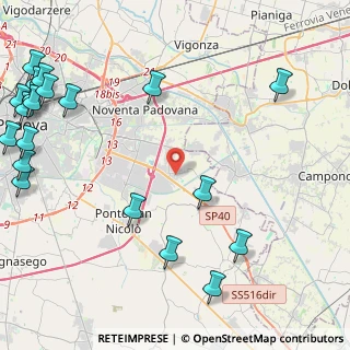 Mappa Piazza Aldo Moro, 35020 Villatora PD, Italia (6.6325)