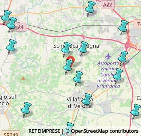 Mappa Via Sarcè, 37066 Sommacampagna VR, Italia (6.3525)