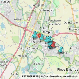 Mappa Via dei Giacinti, 20089 Rozzano MI, Italia (1.25)