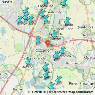 Mappa Via dei Pini, 20089 Rozzano MI, Italia (2.5815)
