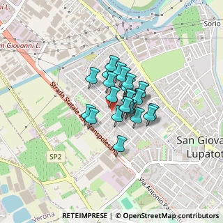 Mappa Via Donatori di Sangue, 37057 San Giovanni Lupatoto VR, Italia (0.24167)