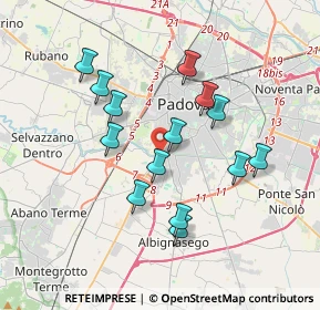 Mappa Via Vittorio Veneto, 35142 Padova PD, Italia (3.27857)