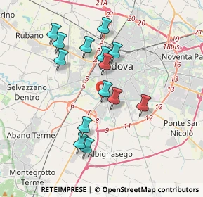 Mappa Via Vittorio Veneto, 35142 Padova PD, Italia (3.34286)