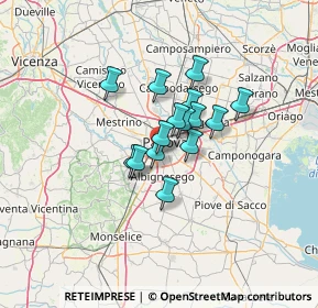 Mappa Via Vittorio Veneto, 35142 Padova PD, Italia (8.24)