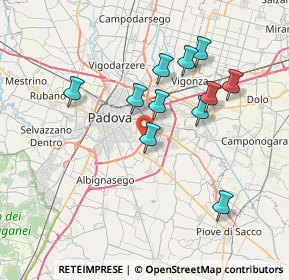 Mappa Corso John e Robert Kennedy, 35020 Ponte San Nicolò PD, Italia (6.66636)