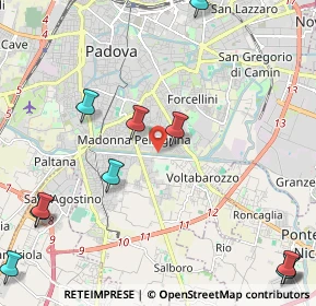 Mappa Lungoargine Codotto e Maronese, 35100 Padova PD, Italia (3.04909)