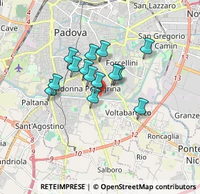 Mappa Lungoargine Codotto e Maronese, 35100 Padova PD, Italia (1.21929)