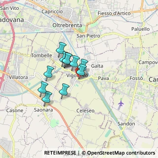 Mappa Via Veneto, 30030 Vigonovo VE, Italia (1.20833)