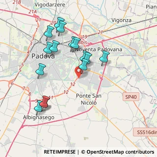 Mappa Via Inghilterra, 35127 Padova PD, Italia (3.81733)