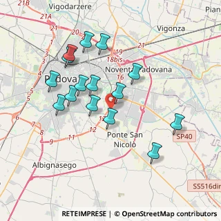 Mappa Via Inghilterra, 35127 Padova PD, Italia (3.532)