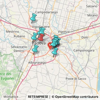 Mappa Via Inghilterra, 35127 Padova PD, Italia (4.12333)