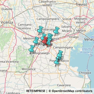 Mappa Via Inghilterra, 35127 Padova PD, Italia (7.78923)