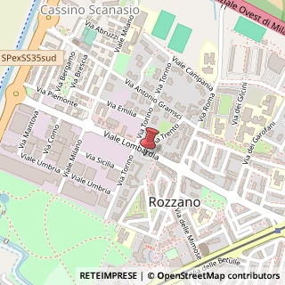 Mappa Via Lombardia, 36, 20089 Rozzano MI, Italia, 20089 Rozzano, Milano (Lombardia)