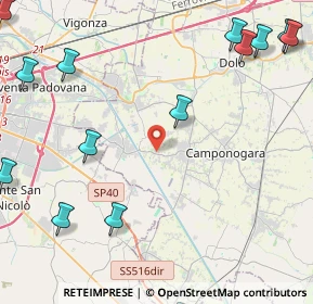 Mappa Via Pava, 30030 Vigonovo VE, Italia (6.52071)