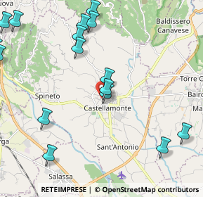 Mappa Via Massimo d'Azeglio, 10081 Castellamonte TO, Italia (3.028)