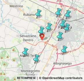 Mappa Via Sannio, 35142 Padova PD, Italia (3.93818)