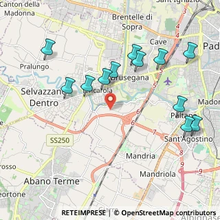 Mappa Via Sannio, 35142 Padova PD, Italia (2.21833)