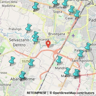 Mappa Via Sannio, 35142 Padova PD, Italia (3.129)