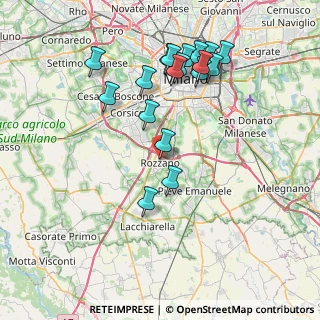 Mappa Via Roma, 20089 Rozzano MI, Italia (7.96611)