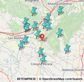 Mappa Via Cesare Battisti, 36045 Lonigo VI, Italia (6.9775)