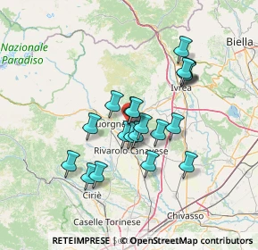 Mappa Piazza Giacomo Matteotti, 10081 Castellamonte TO, Italia (11.372)