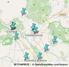 Mappa Piazza Giacomo Matteotti, 10081 Castellamonte TO, Italia (4.36182)