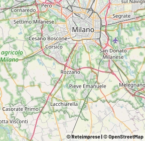 Mappa 20089 Rozzano MI, Italia (6.6585)