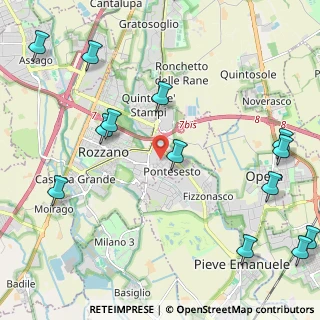 Mappa Via Ugo Foscolo, 20089 Rozzano MI, Italia (2.995)