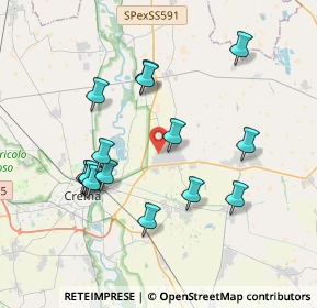 Mappa Via Dosso Castello, 26010 Offanengo CR, Italia (3.68733)