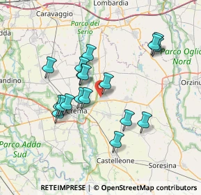 Mappa Via Dosso Castello, 26010 Offanengo CR, Italia (6.51111)