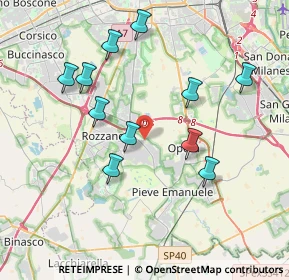 Mappa Via Giuseppe Giusti, 20089 Rozzano MI, Italia (3.77545)