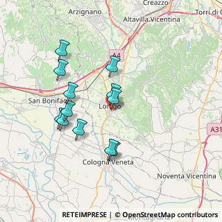 Mappa Via Sartori, 36045 Lonigo VI, Italia (6.74667)