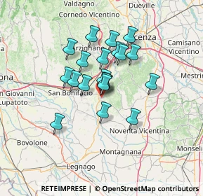 Mappa Via Sartori, 36045 Lonigo VI, Italia (10.111)