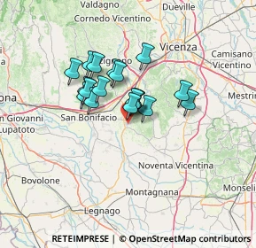 Mappa Via Sartori, 36045 Lonigo VI, Italia (9.38556)