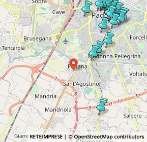 Mappa Via Schio, 35142 Padova PD, Italia (3.019)