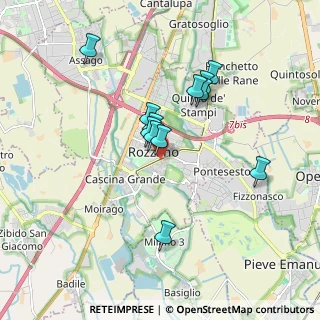 Mappa Via delle Betulle, 20089 Rozzano MI, Italia (1.50833)