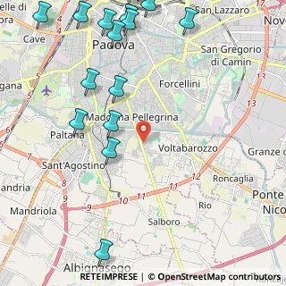 Mappa Via Pietro Pomponazzi, 35124 Padova PD, Italia (3.06938)